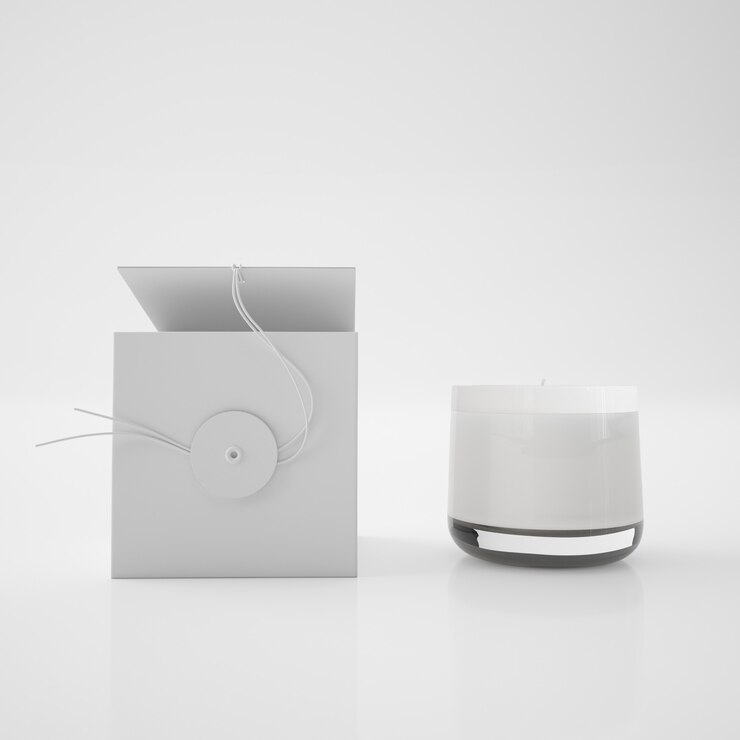 PSD candle package mockup