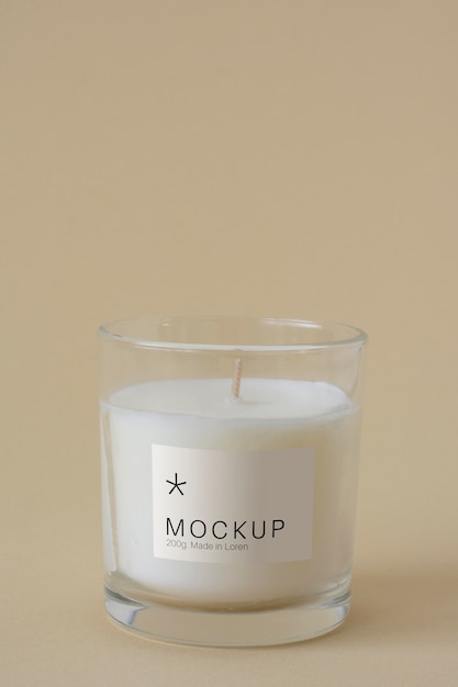 Candle packaging design mockup