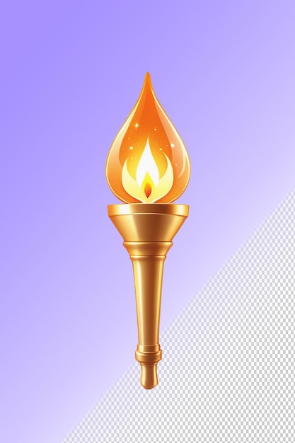 PSD a candle that is lit up with a flame on it