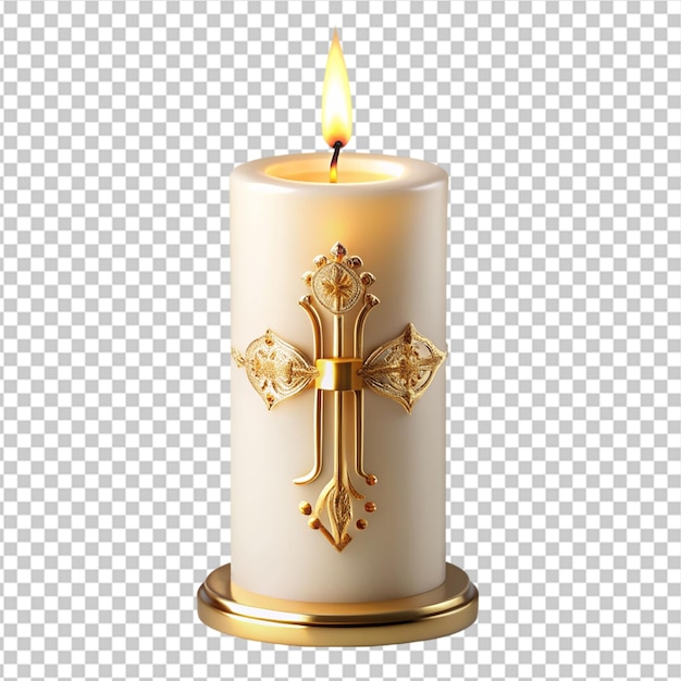 PSD candles with cross png