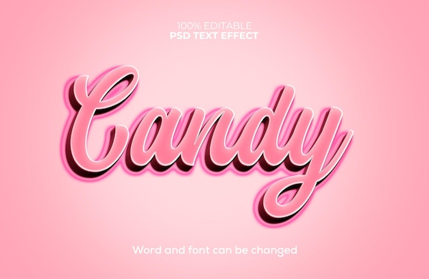 CANDY 3D TEXT EFFECT