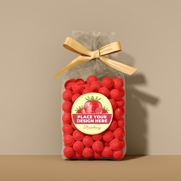 PSD candy bag mockup