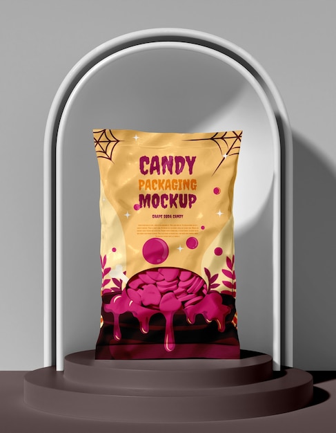 PSD candy bag mockup