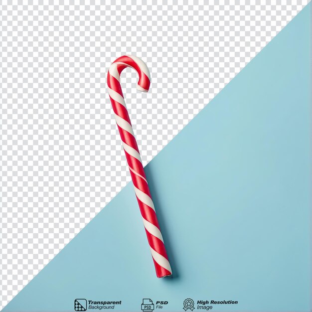 Candy cane isolated on transparent background