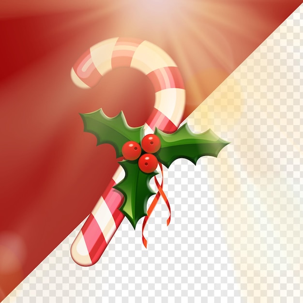 PSD candy cane