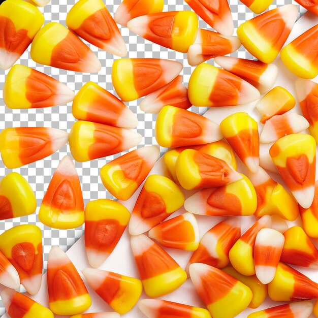 PSD candy corn isolated on transparent background