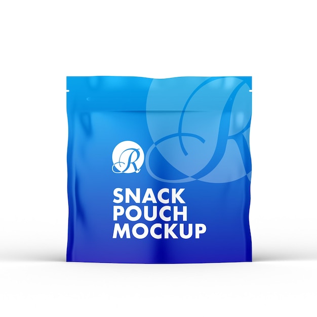 Candy pouch packaging mockup