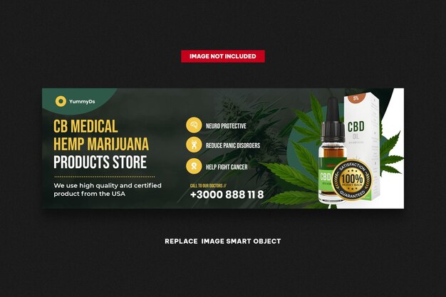 PSD cannabis amp marijuana fb slider