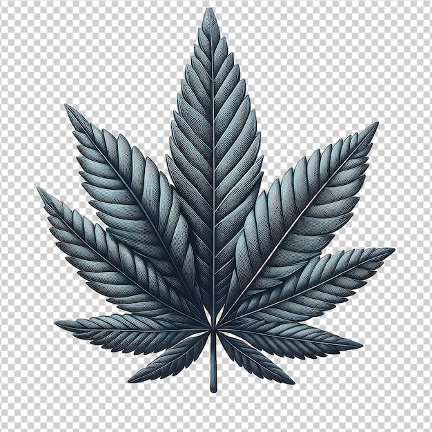 PSD cannabis plant artwork png