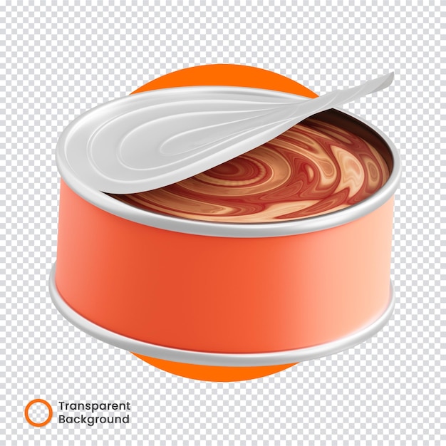 canned food 3d icon transparent background