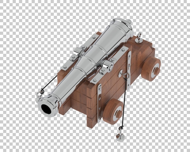 PSD canon isolated on transparent background 3d rendering illustration