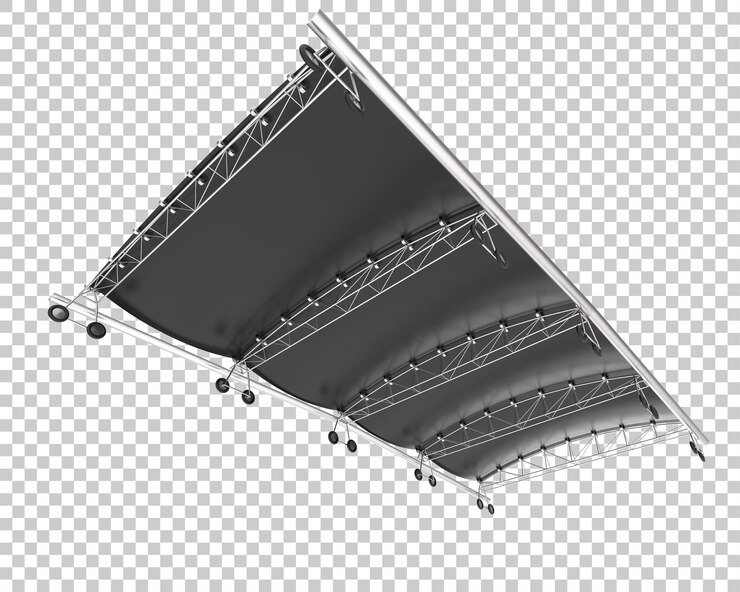 PSD навес изолирован на прозрачном фоне 3d рендеринг иллюстрации