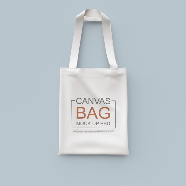 Canvas bag mockup