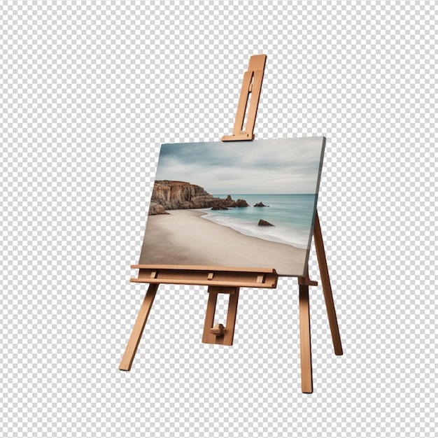 Фотография на холсте и шезлонге png фон