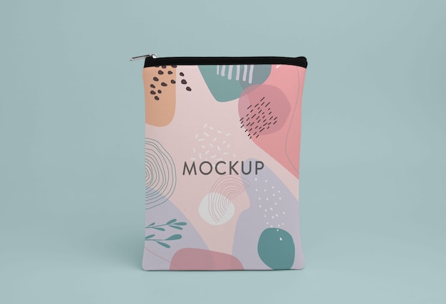 PSD canvas laptop and tablet sleeve mockup