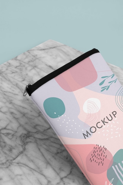 PSD canvas laptop and tablet sleeve mockup