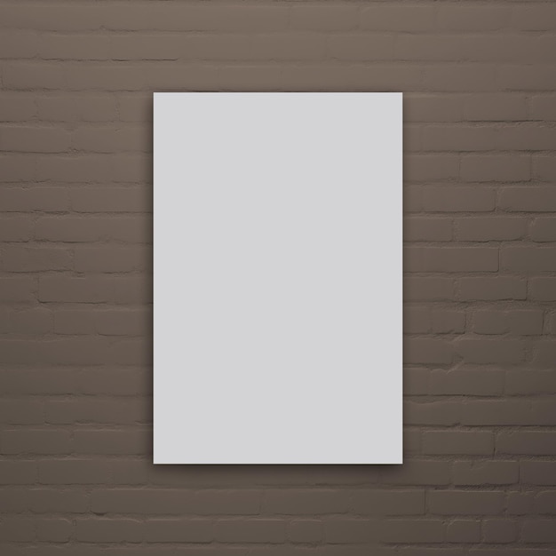 PSD canvas mockup op blinde muur aangepaste kleur psd