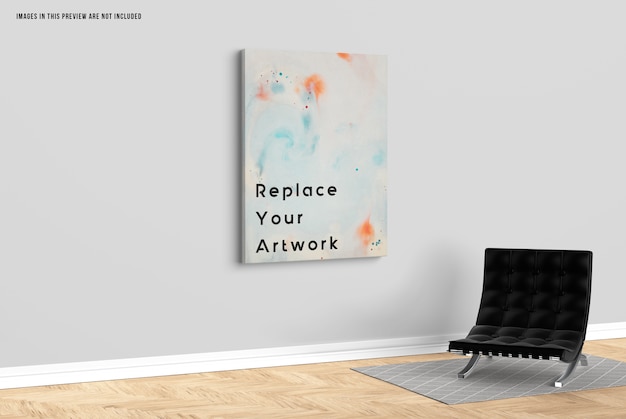 PSD canvas mockup