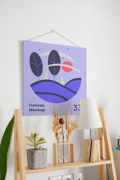 PSD canvas mockup