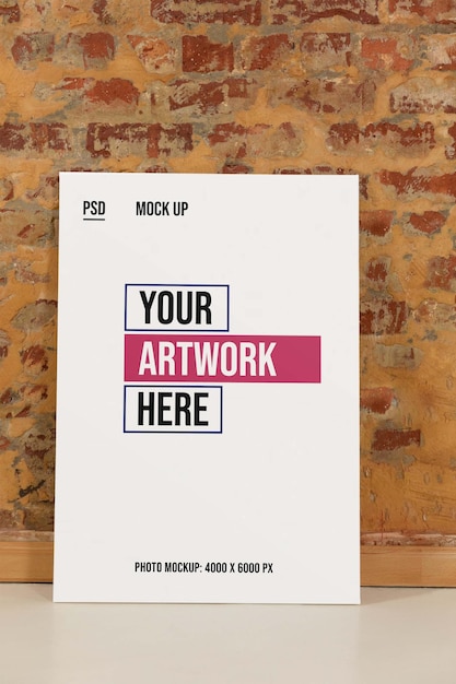 PSD canvas mockup