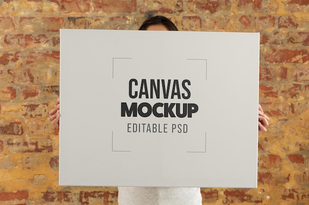 PSD canvas mockup