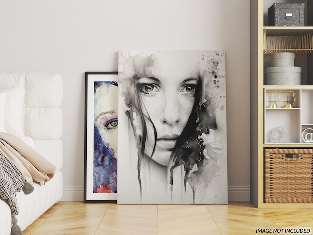 canvas and poster mockup