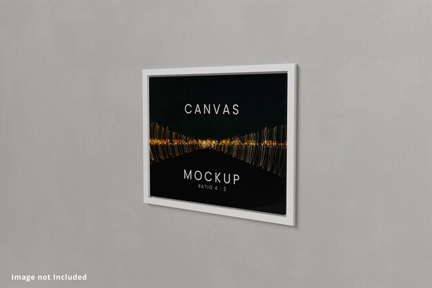 Mockup di poster su tela