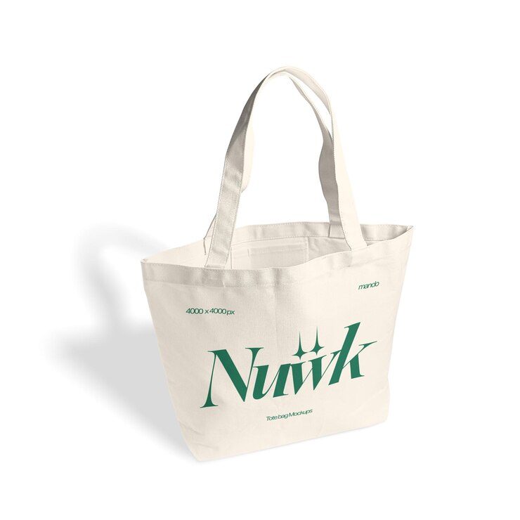 Canvas tote bag mockup psd eco friendly product