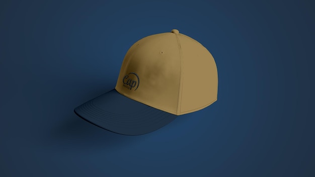 PSD cap embroidery psd mockup