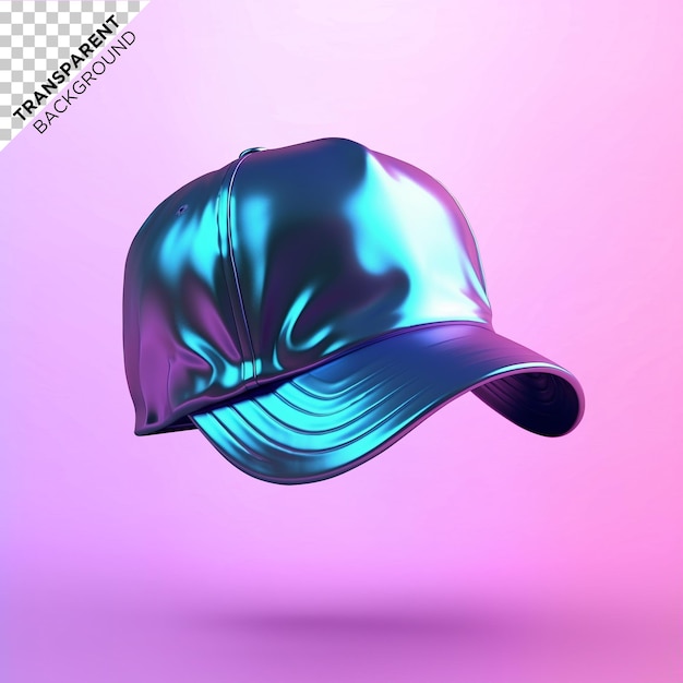 PSD cap holographic illustration