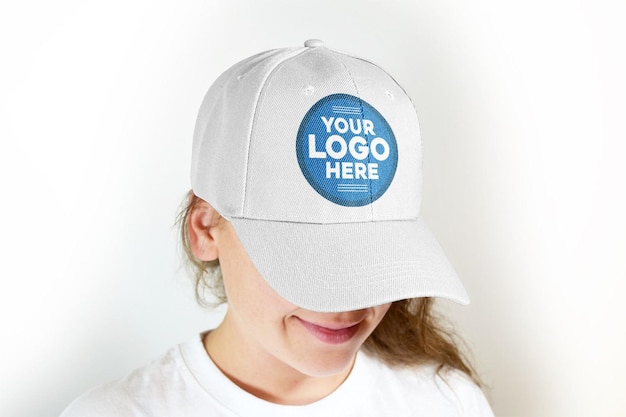 Mockup del logo cap