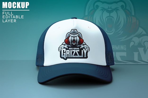 PSD cap mockup full editable layer