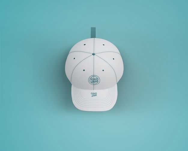 PSD cap mockup for merchandising