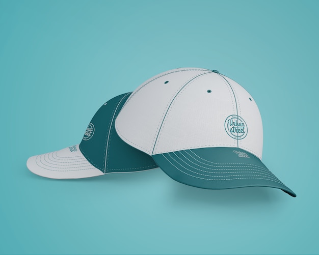 PSD cap mockup per il merchandising