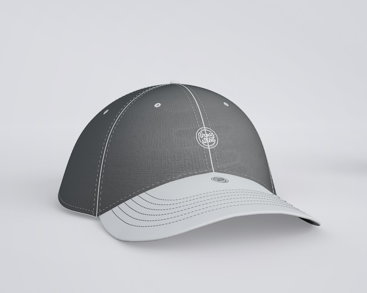 PSD cap mockup for merchandising