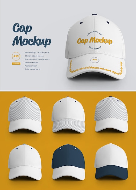 PSD cap mockup