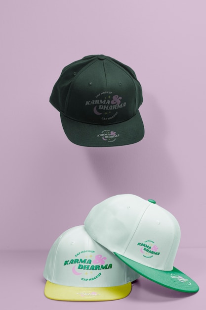 Cap piek mockup ontwerp