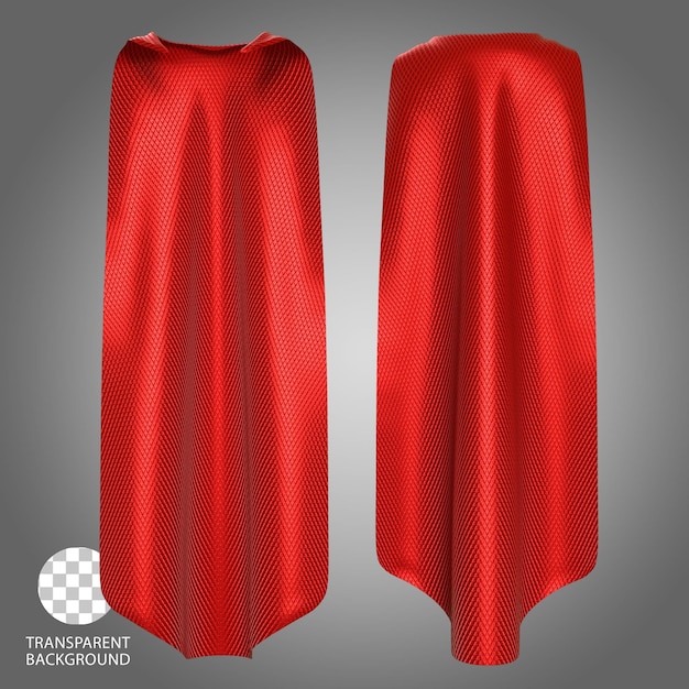 PSD cape clothes superheld geïsoleerde 3d gerenderde illustratie