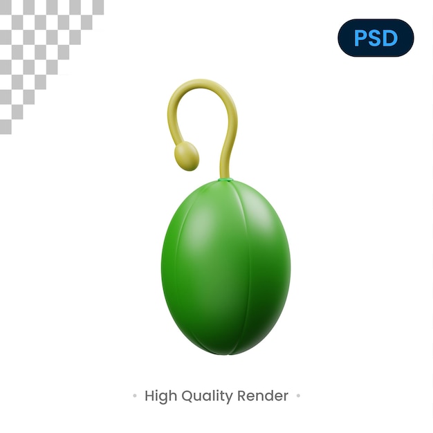 Caper 3d icon premium psd