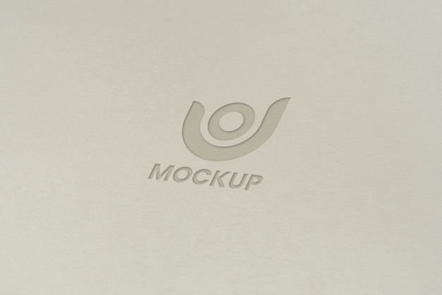 PSD lettera maiuscola mock-up logo design