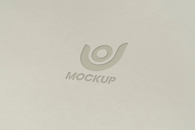 Lettera maiuscola mock-up logo design