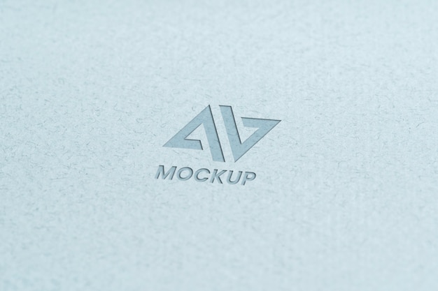 PSD lettera maiuscola mock-up logo design