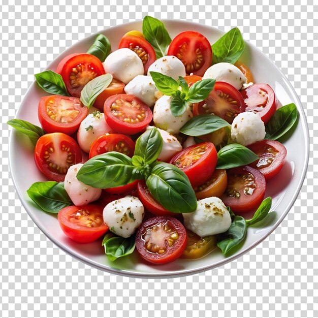 PSD caprese salad on transparent background