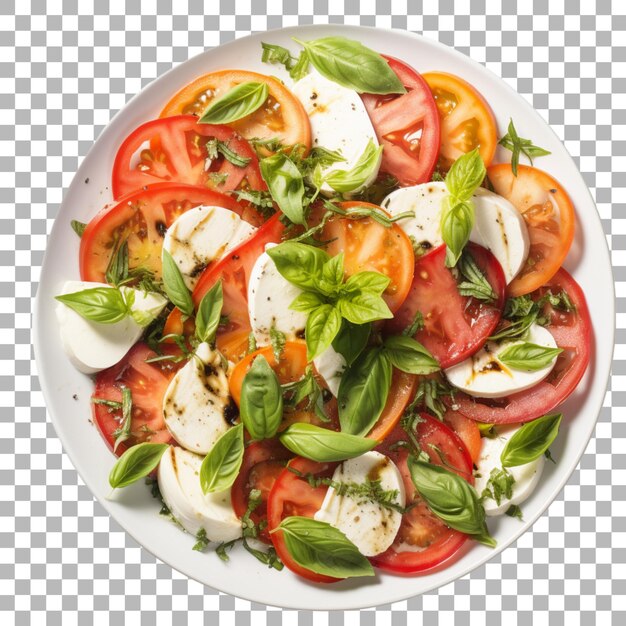 Caprese salade op doorzichtige achtergrond