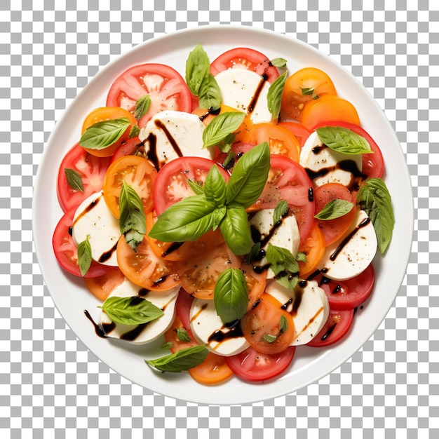 Caprese salade op doorzichtige achtergrond