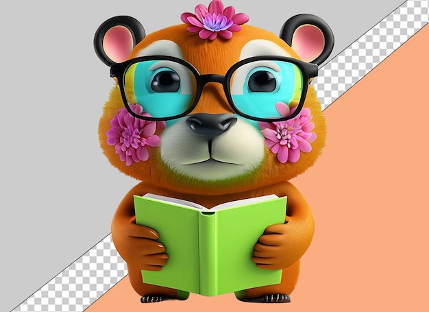 PSD capricious reading 3d dieren