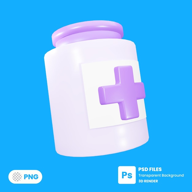 PSD 캡슐 약 3d 그림 렌더링 premium psd