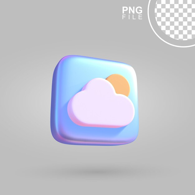 PSD captivating 3d weather icon