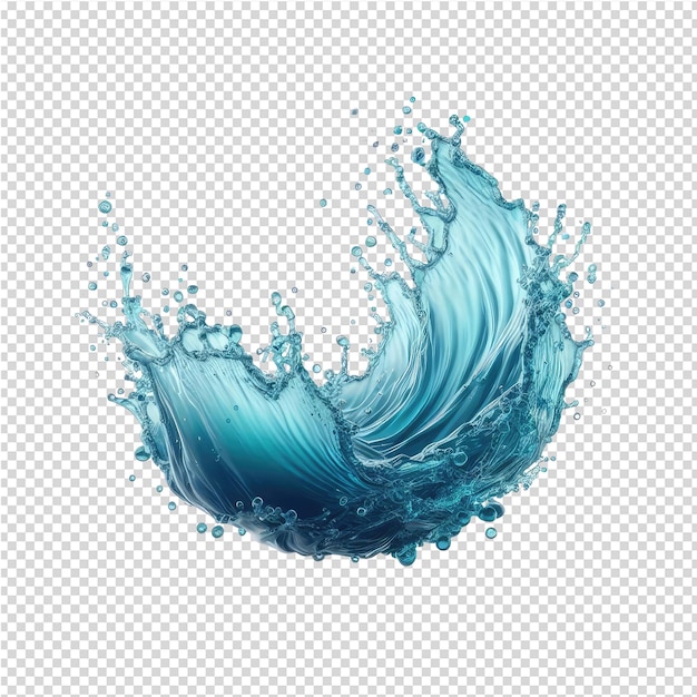 PSD captivating water splash png