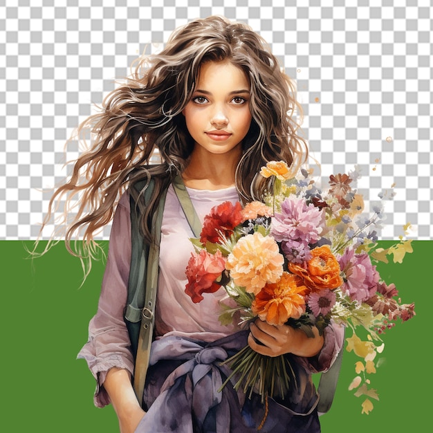 PSD capturing the spirit of spring png illustration